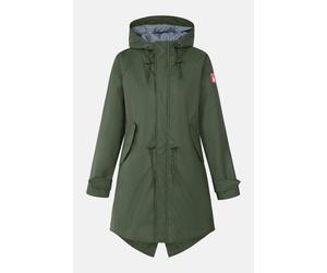 Derbe Traveby Friese Fisher Oliv Damen Regenjacke Nachhaltig Oliv Grün 46