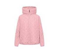 Steppjacke DERBE "Quiltby Short", Damen, Gr. 46, coral blush, Obermaterial: 100% Polyester; Futter: 100% Polyester, Basic, normal, Bündchen, Jacken Steppjacke, Wasserabweisend, Kapuze, 2-Wege Reisßver