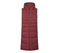 Derbe - Women's Vestholm Long - Kunstfaserweste, Gr. XS 34, rot (TibetanRed/Check)
