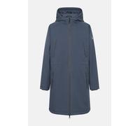 Wintermantel DERBE "Deutholm", Damen, Gr. 42, blau (mood indigo), Obermaterial: 100% Polyester; Füllung: 100% Polyester; Futter: 100% Polyester, Langarm, Mäntel, Moderne Funktionsmaterialien, wasserdi