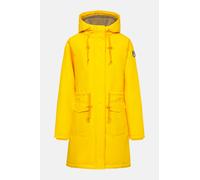 Derbe Winterjacke Friese Festholm 90er Damen Gelb Warm Gefüttert Grau 46