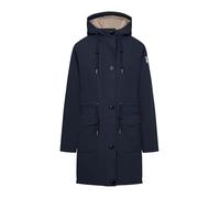 derbe Winterjacke Friese Festholm Damen Dunkelblau Beige 36 | Wintermantel | Parker | Hamburg