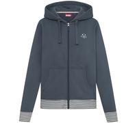 Derbe Sweatjacke Robbenschnute Striped Damen Blau Zip Hoodie Blau S