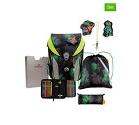 DerDieDas 5tlg. Schulranzen-Set " ErgoFlex Max - Funny Fighter" in Schwarz - 49% | Buero Schulbedarf