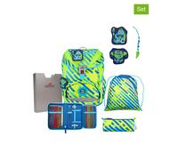 DerDieDas Schulranzen Set ErgoFlex Easy (5 tlg. ), Neon Set Monster