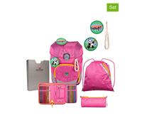 DerDieDas Schulranzen-Set ErgoFlex Tiny Eco 5-teilig Pink Planet