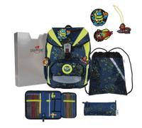 DERDIEDAS D845100119700 Schulrucksack-Set 5-teilig Neon Crazy ErgoFlex Light