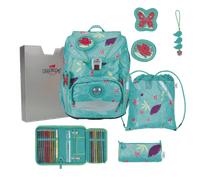 derdiedas Schulranzen Set 5-TLG. ErgoFlex Light Butterfly Garden