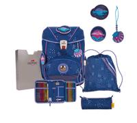 DER DIE DAS leichter Schulrucksack, ErgoFlex Deep Ocean Set 5-teilig, ca. 22 l Volumen, ca. 800 g Gewicht