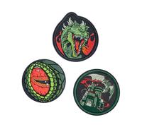 DerDieDas - DDD Wechselbuttons 3-tlg. Basilisk Multicolor