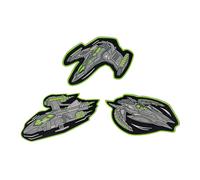 DerDieDas - DDD Wechselbuttons 3-tlg. Neon Fighter