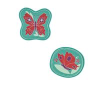 DerDieDas - DerDieDas Wechselbuttons, 2tlg. Butterfly Garden