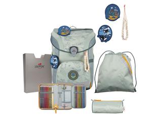 DerDieDas ErgoFlex Easy ECO Set Grey Planet Schulrucksack