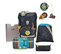 DerDieDas ErgoFlex Easy Exklusiv LED Schulranzenset 5-teilig Crazy