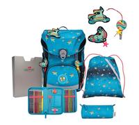 DerDieDas ErgoFlex Easy Exklusiv LED Schulranzenset 5-teilig Rainbow Star