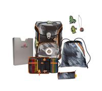 DerDieDas ErgoFlex EASY LED Limited Edition Cyber Dino Schulranzen Set 5tlg.