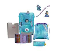 DerDieDas ErgoFlex Easy LED Schulranzen-Set 5-teilig blau
