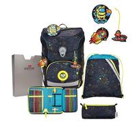 DerDieDas ErgoFlex Easy LED Set Crazy Schulrucksack