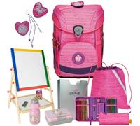 DerDieDas ErgoFlex EASY PRETTY UNICORN - Einhorn - Schulranzen-Set 8tlg. mit Schuhbeutel, Brotdose und Trinkflasche - DOPPELSEITIGE SCHREIBTAFEL GRATIS DAZU