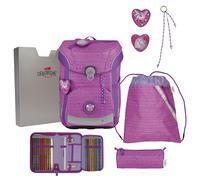 DerDieDas ErgoFlex Easy - Schulranzen Set 5tlg. 950 g (Purple Unicorn)