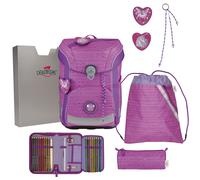 DerDieDas Schulranzen ErgoFlex Easy Set 6-teilig Purple Unicorn pink