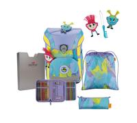 DerDieDas ErgoFlex EASY Schulrucksack-Set 5-teilig mit Sportbeutel Hippie Hair