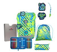 DerDieDas ErgoFlex Easy Superflash Neon - Schulranzen Set 5tlg. 950 g (Monster)