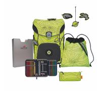 DerDieDas ErgoFlex EASY "Superflash" Schulrucksack-Set 5-teilig mit Sportbeutel Neon Fighter
