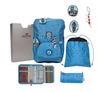 DerDieDas ErgoFlex Easy Superflash Schulranzen-Set 5tlg. Blue Ice 21 Liter