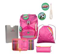 DerDieDas ErgoFlex Exklusiv Eco Schulranzenset 5-teilig Pink Planet