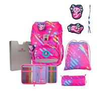 DerDieDas ErgoFlex Exklusiv Neon Schulranzenset 5-teilig Punkie