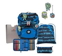 DerDieDas ErgoFlex Superflash Schulranzen-Set 5tlg. blau