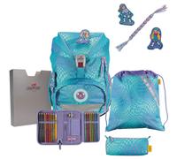 DerDieDas Ergoflex LED Schulrucksack Set 5-tlg. Active