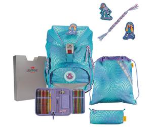 DerDieDas Ergoflex LED Schulrucksack Set 5-tlg. Active