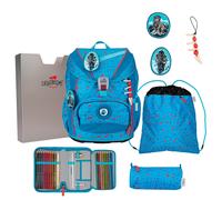 DerDieDas ErgoFlex Light Superflash Schulranzen Set Blue Ice