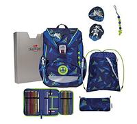 DerDieDas ErgoFlex Light LED Schulranzen Set Moon Mission 6-teilig