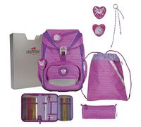 DerDieDas ErgoFlex Light - Schulranzen Set 5tlg. 800g (Purple Unicorn)