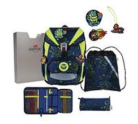 derdiedas Schulranzen Set 5-TLG. ErgoFlex Light Neon Crazy