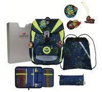 DerDieDas ErgoFlex Light Schulrucksack-Set Neon Crazy