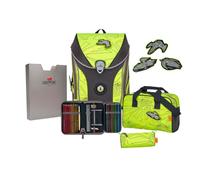 DerDieDas ErgoFlex MAX Exklusiv SUPERFLASH Neon Fighter Schulranzen Set 5tlg.