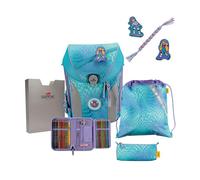 DerDieDas ErgoFlex Max LED Schulranzen-Set 5-teilig blau