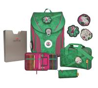 DerDieDas ErgoFlex MAX LED Schulranzenset 5-teilig Paisley Green