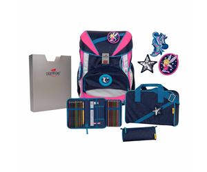 DerDieDas ErgoFlex Schulranzen-Set, 5-teilig mit Sporttasche Blue Fairy