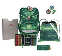 DerDieDas Schulranzen Set ErgoFlex Set (5 tlg. ), Soccer Green