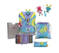 DerDieDas ErgoFlex Schulrucksack-Set 5-teilig mit Sportbeutel Hippie Hair
