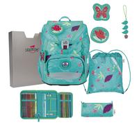 derdiedas Schulranzen Set 5-TLG. ErgoFlex Light Butterfly Garden