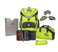 DerDieDas ErgoFlex Schulrucksack-Set 5tlg Neon Fighter