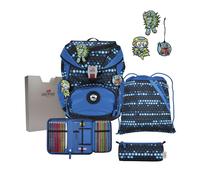 DerDieDas ErgoFlex Superflash Set Blue Robot Schulrucksack
