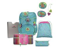 DerDieDas - DerDieDas Ergo Flex Exclusiv Superflash Schulranzenset 7tlg.800g 22l Paradise Blau