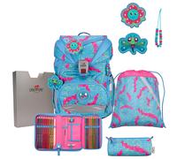 DerDieDas ErgoFlex Superlight Schulrucksack-Set 5tlg Happy Pixel